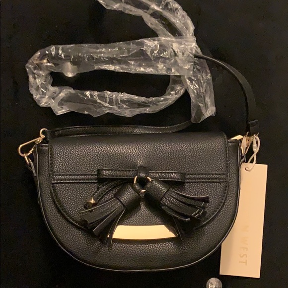 Madison West Black Crossbody Bag - Picture 1 of 3